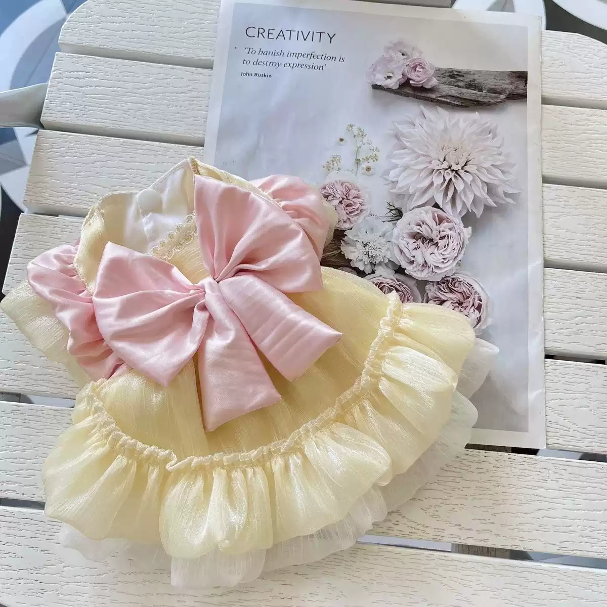 Pet Clothes for Dogs and Cats, Spring/Summer Thin Style, Lace Bow Cute Princess & Lolita-Inspired Maid Outfit