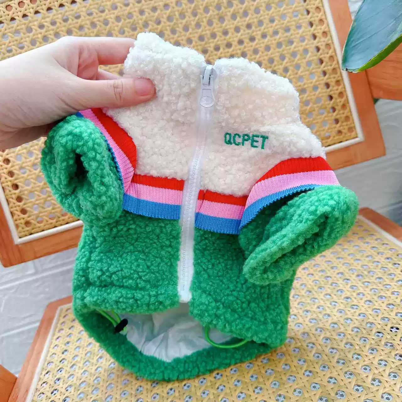 Small Dog Winter Fleece-Lined Warm Coat