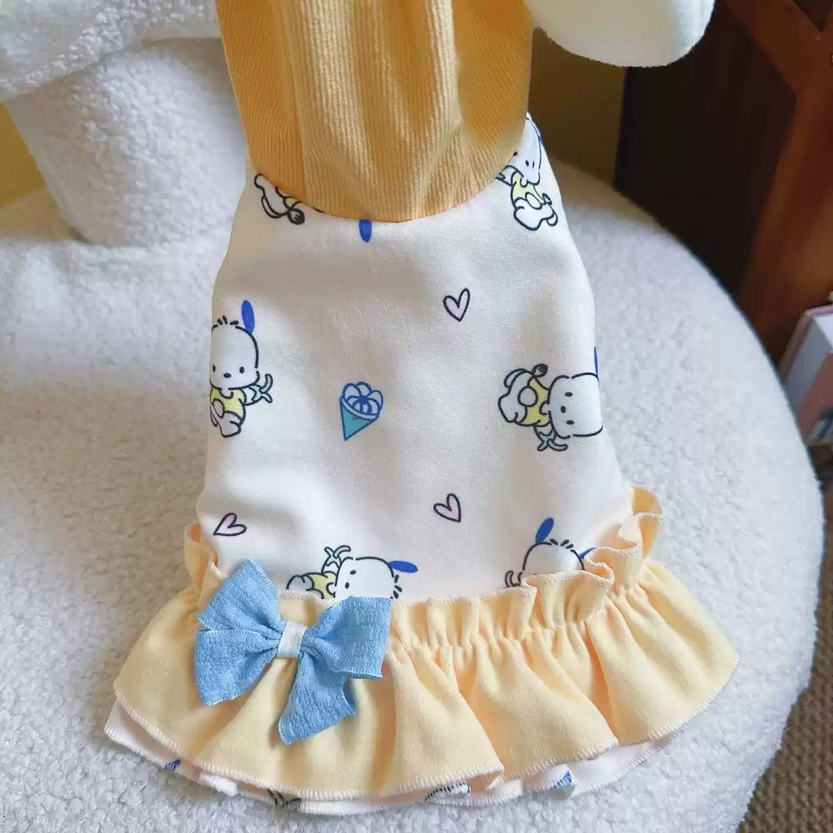 Autumn/Winter Pet Clothing for Small Dogs & Cats - Cute Princess Style Warm Outfit