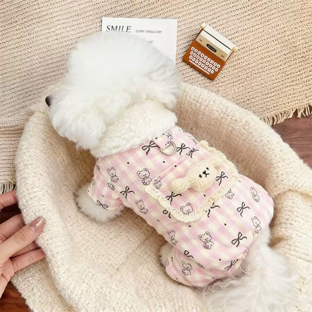 New Autumn/Winter Cotton-Padded Four-Legged Dog Coat with Fleece Lining