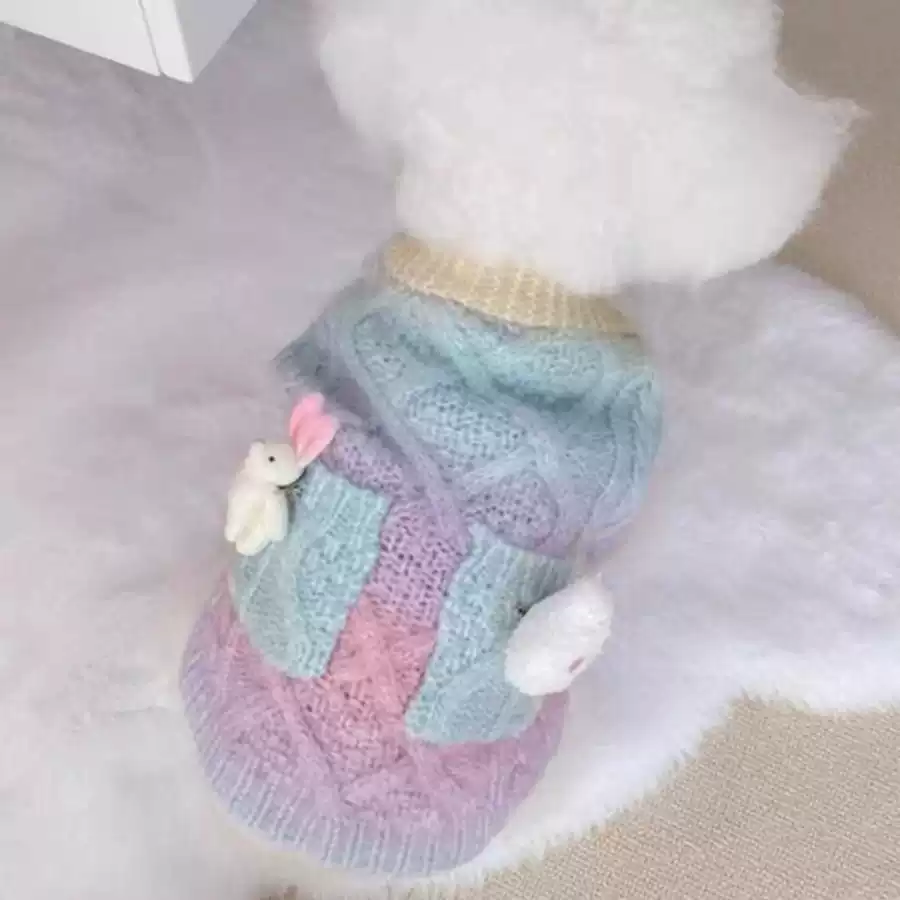 Small Dog Sweater & Cardigan for Spring, Autumn, and Winter