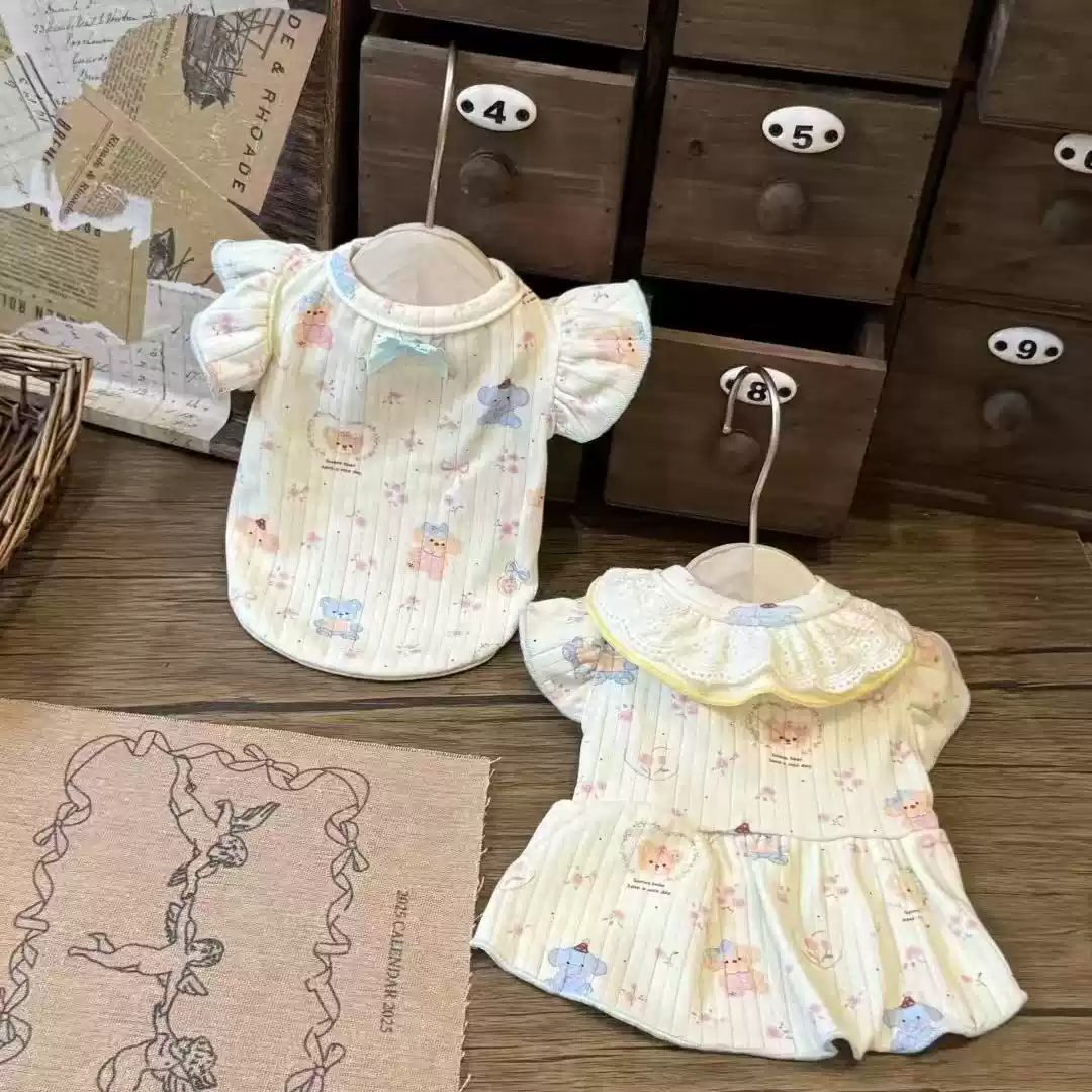 2025 New Thin Sweet Floral Vest Dress for Small Dogs & Cats