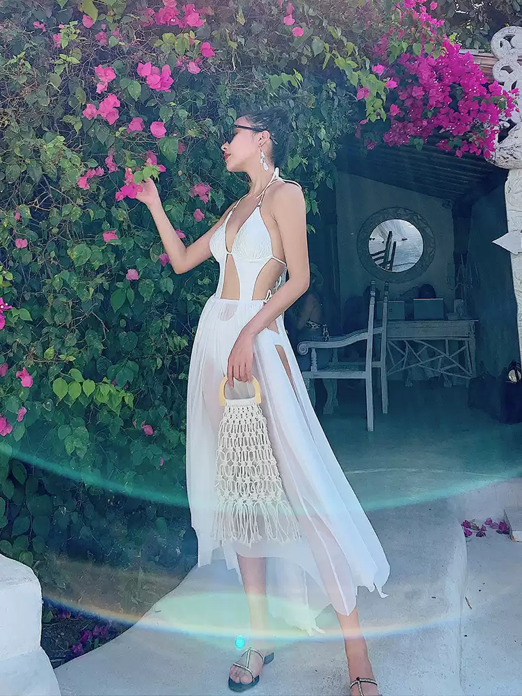 Women's Slimming One-Piece Bikini Swimsuit, Tummy Coverage, Vacation Wear