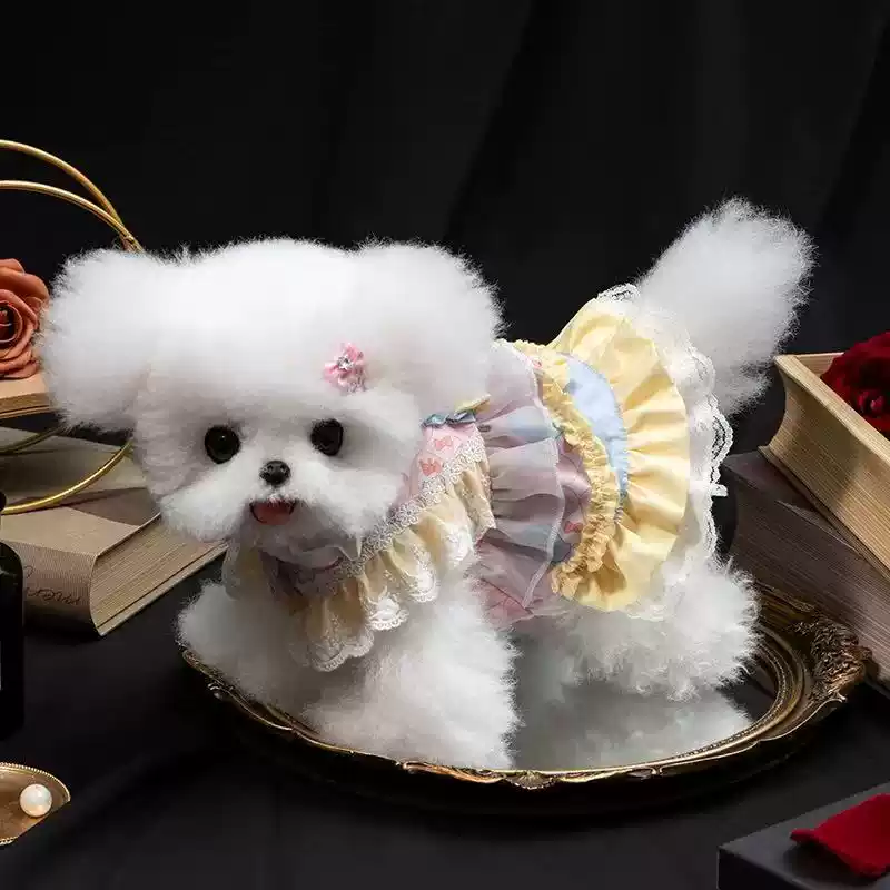 Autumn Dog Princess Dress for Puppies Small Breeds