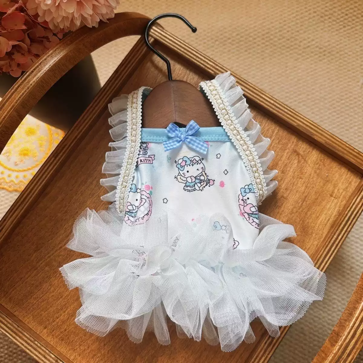 Butterfly Princess Style Summer Camisole Dress for Small Dogs - Cool & Comfortable