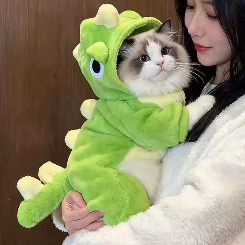 Cute New Winter & Autumn Pet Onesie - Leash-Compatible for Dogs & Cats