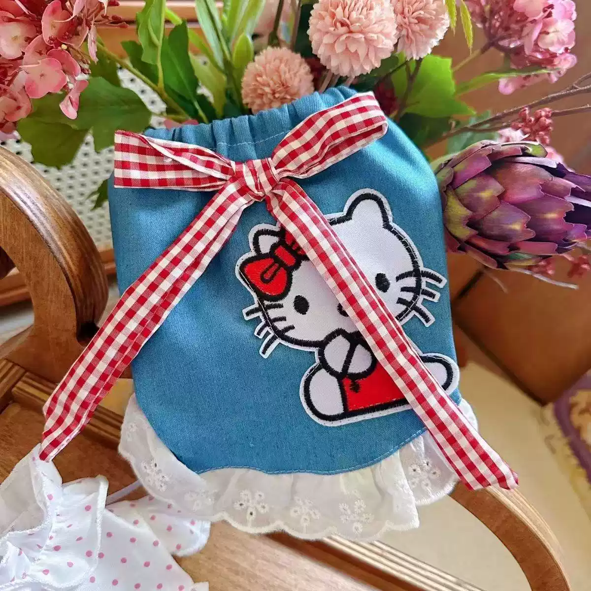 Small Dog & Cat Anti-Shedding Denim Skirt