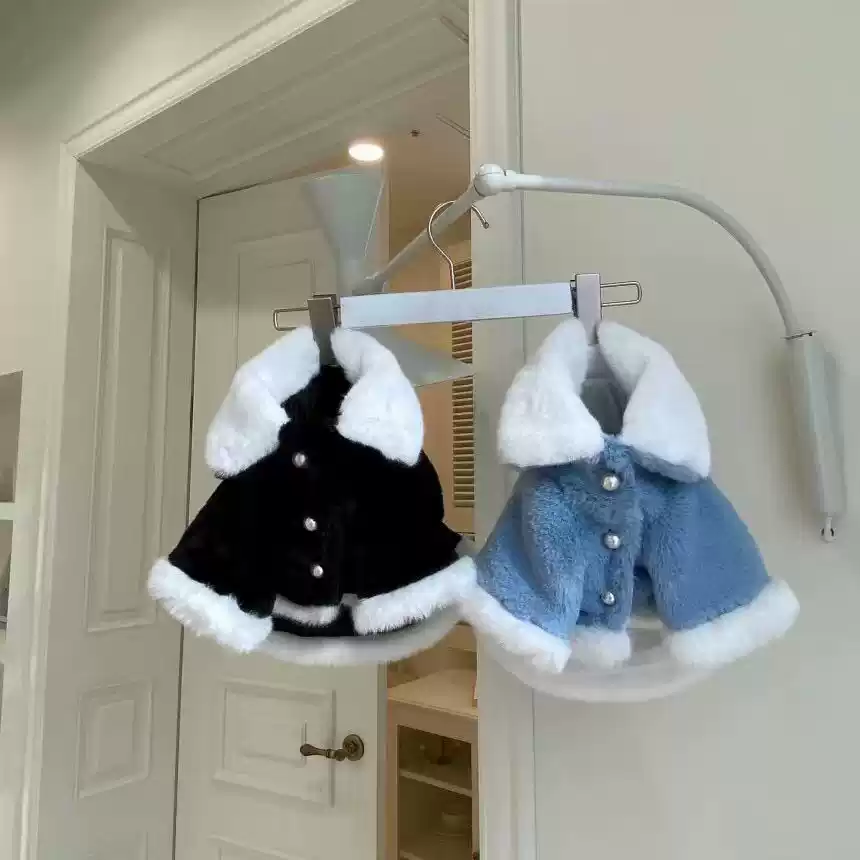 Winter Thickened Warm Fluffy Dog Coat for Medium-Sized Breeds