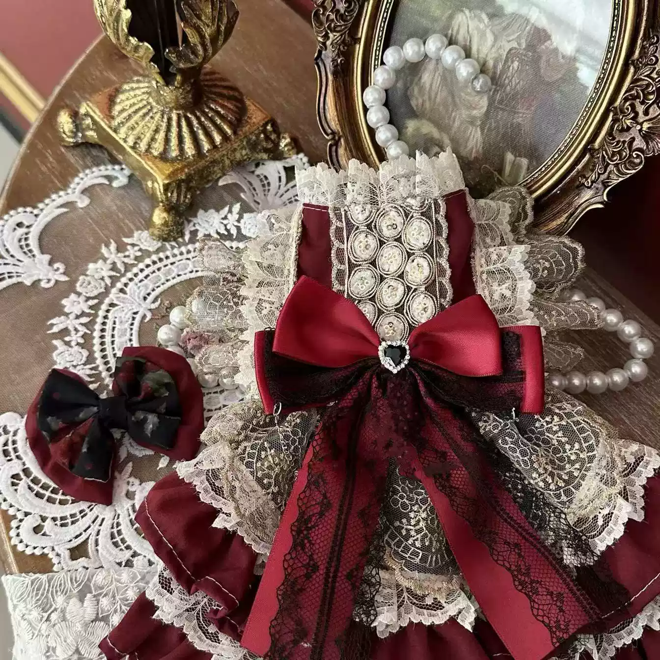 Festive Pet Princess Dress - Christmas & New Year Outfit for Small Dogs & Cats