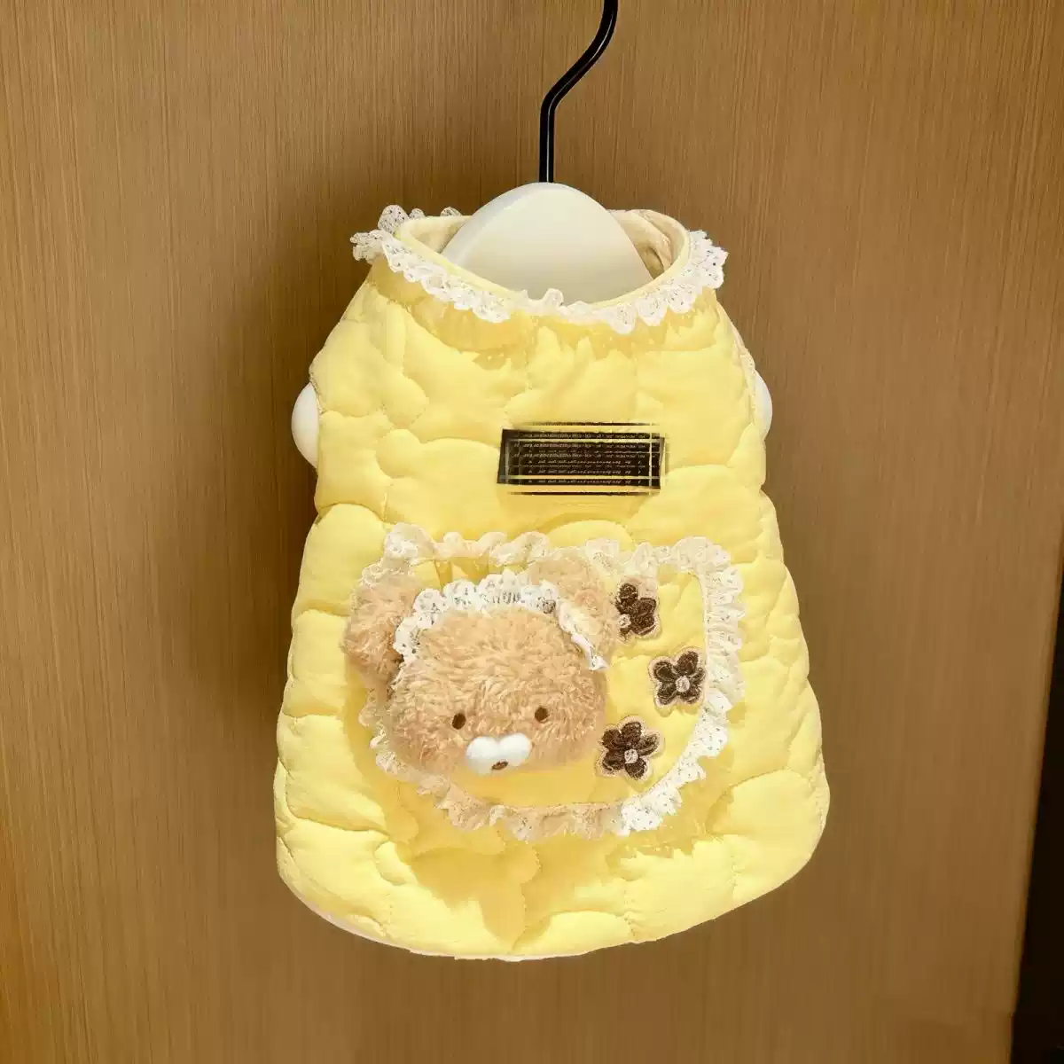 Autumn/Winter Pet Vest Thickened Cotton Jacket Cartoon Princess Style Cold-Proof Warm Outfit for Small Dogs