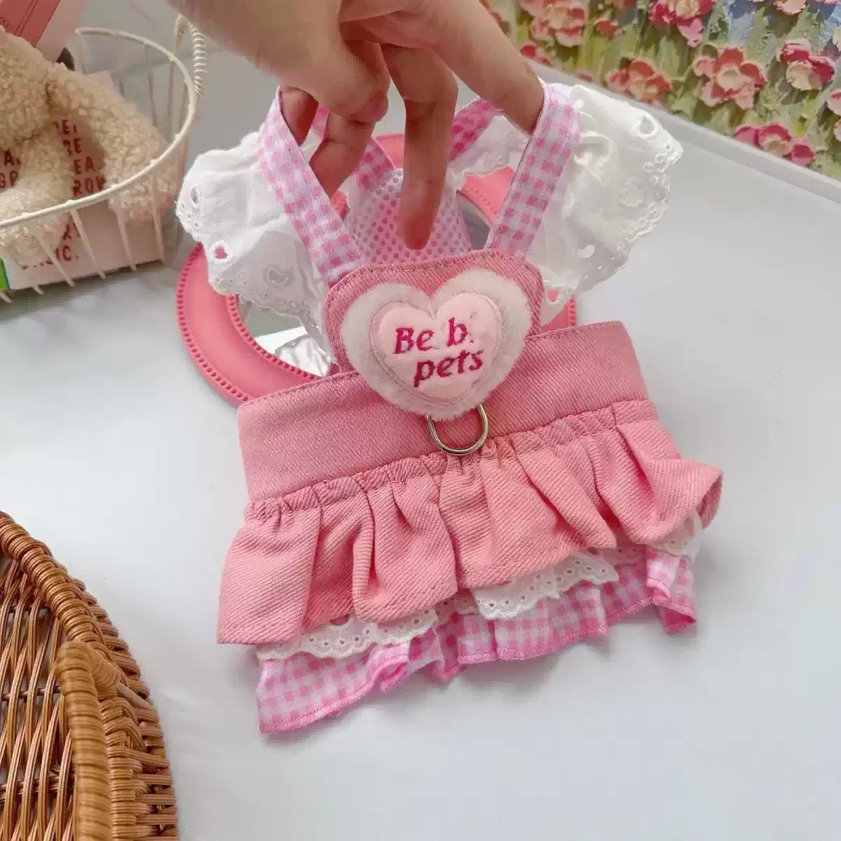 Small Pet Summer Thin Harness Dress (Suitable for Yorkshire Terrier, Maltese, Bichon Frise, Cats)