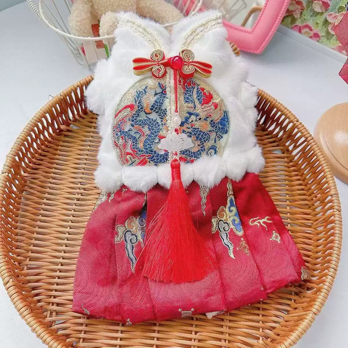 Winter Festive Chinese New Year Pet Outfit