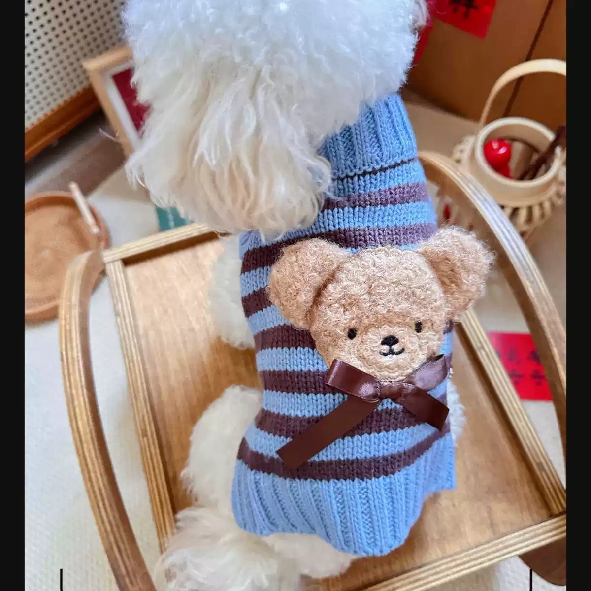 Winter Warm Pet Sweater for Small Dogs & Cats - Korean-Inspired