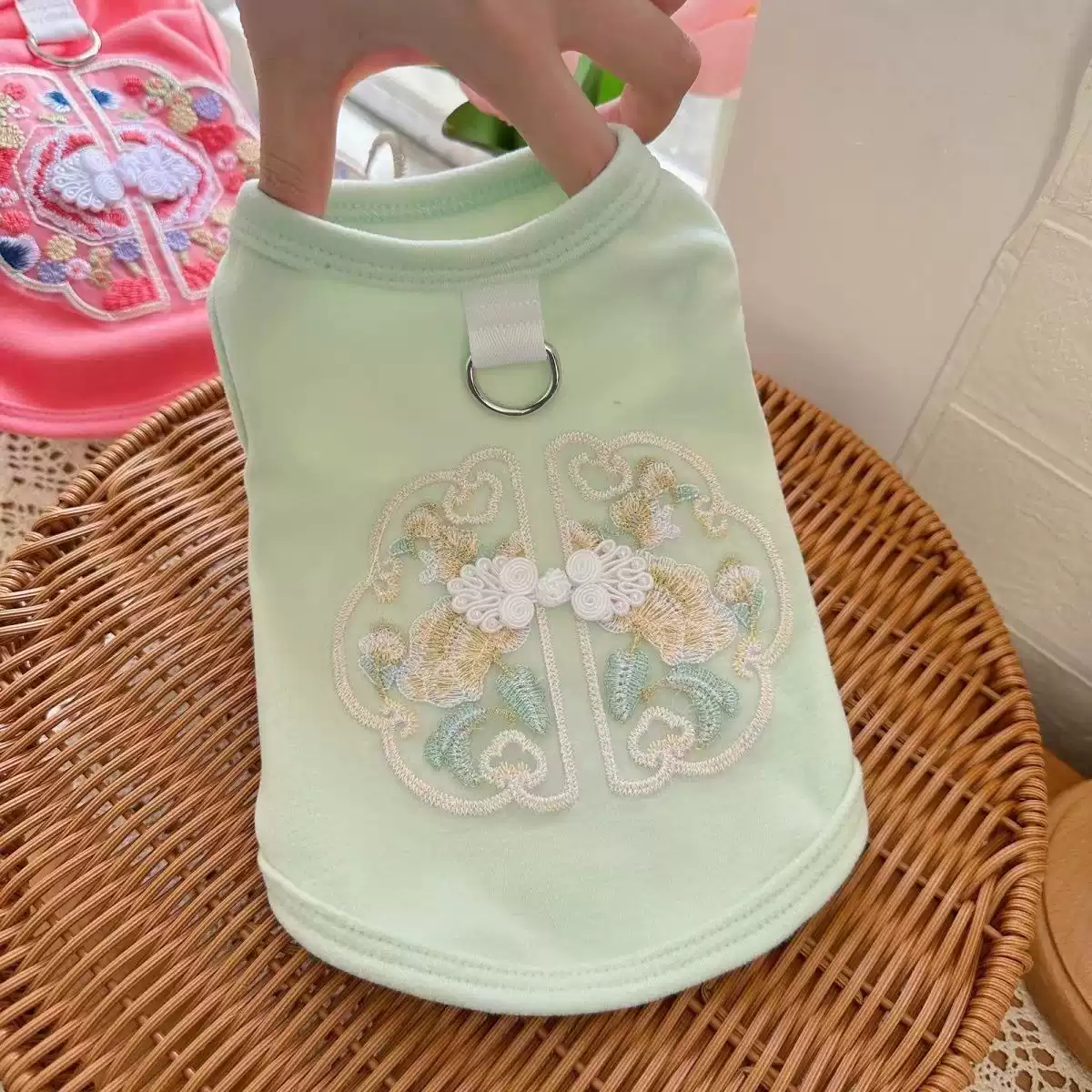 New Spring/Summer Chinese Style Pet Dog & Cat Leash Vest