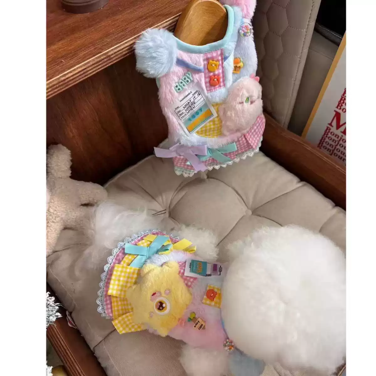 Autumn/Winter Warm Fuzzy Monster Pet Vest