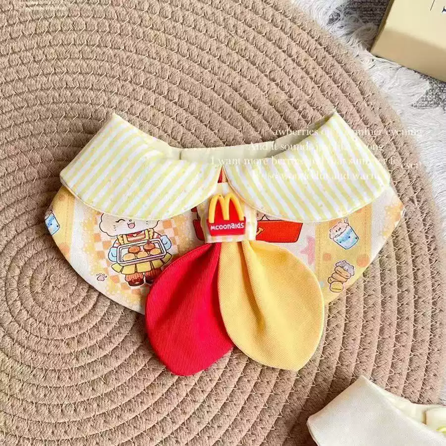 Cute Cartoon Pet Scarf - Decorative Bib for Cats and Dogs, Suitable for Small and Large Breeds