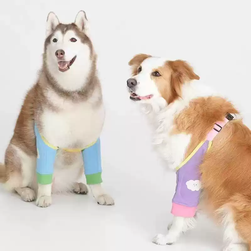 Dog Elbow & Knee Protection Sleeve for Medium to Large Dogs, All-Season Dirt-Resistant Pet Clothing