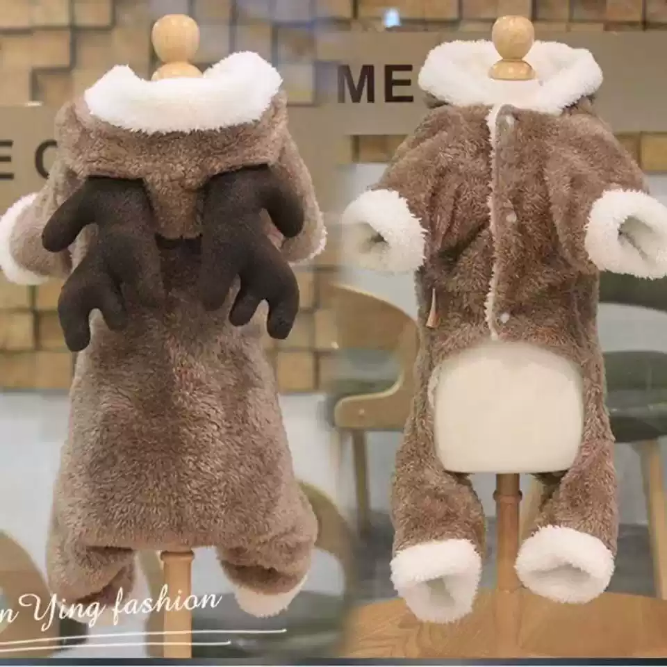 Autumn/Winter Warm Funny Four-Legged Dog & Cat Clothes for Small Breeds