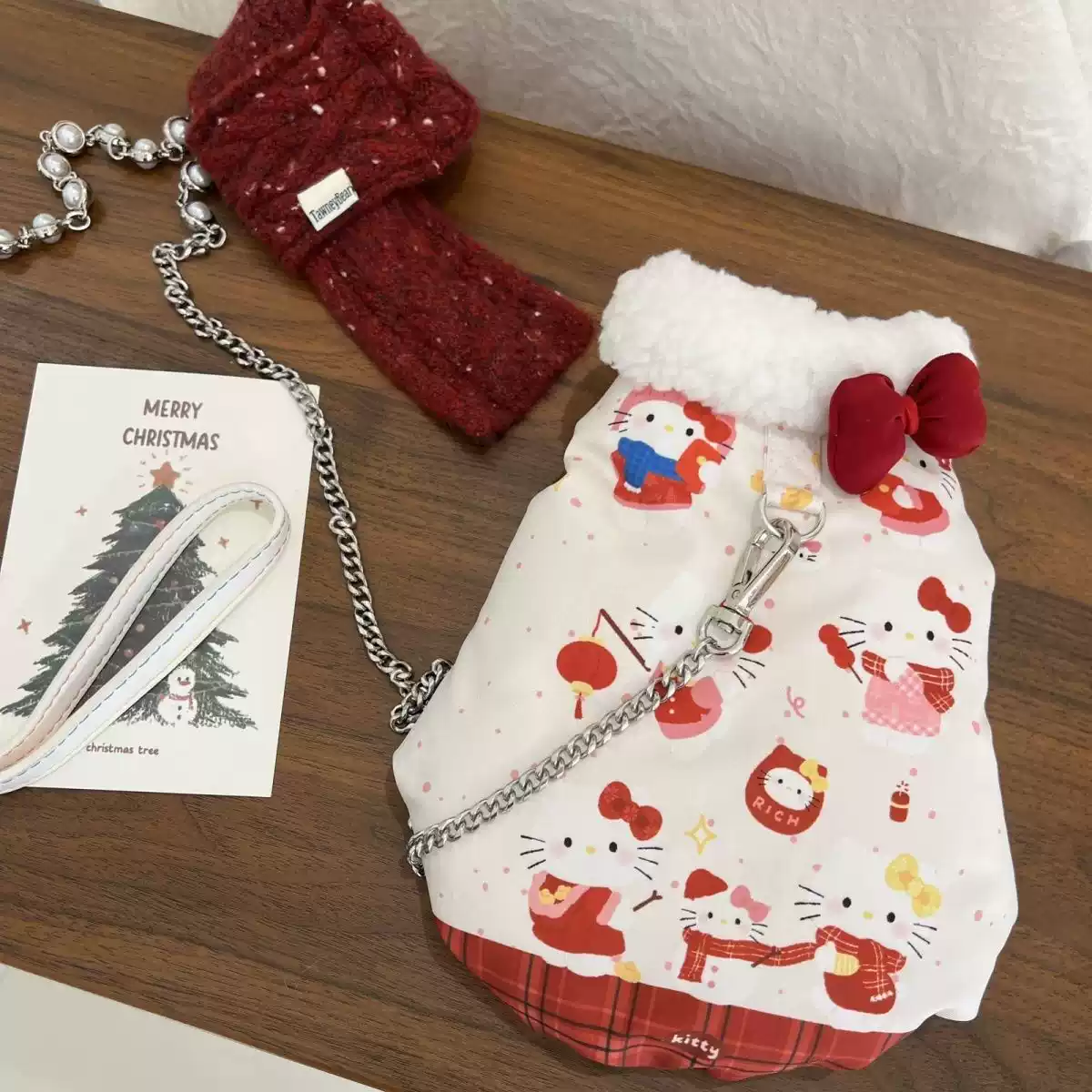 Thickened Cotton Pet Vest with Leash Loop - Warm Autumn/Winter Pet Clothing for Dogs & Cats