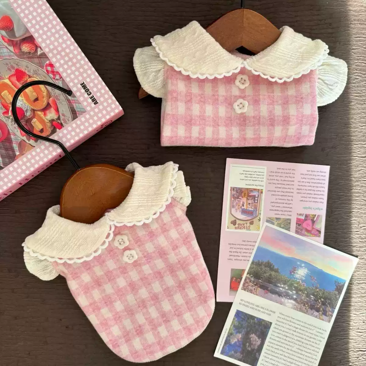 Pet Clothes for Dogs & Cats, Autumn/Winter Fleece-Lined Two-Tone Warm Small Pet Outfit