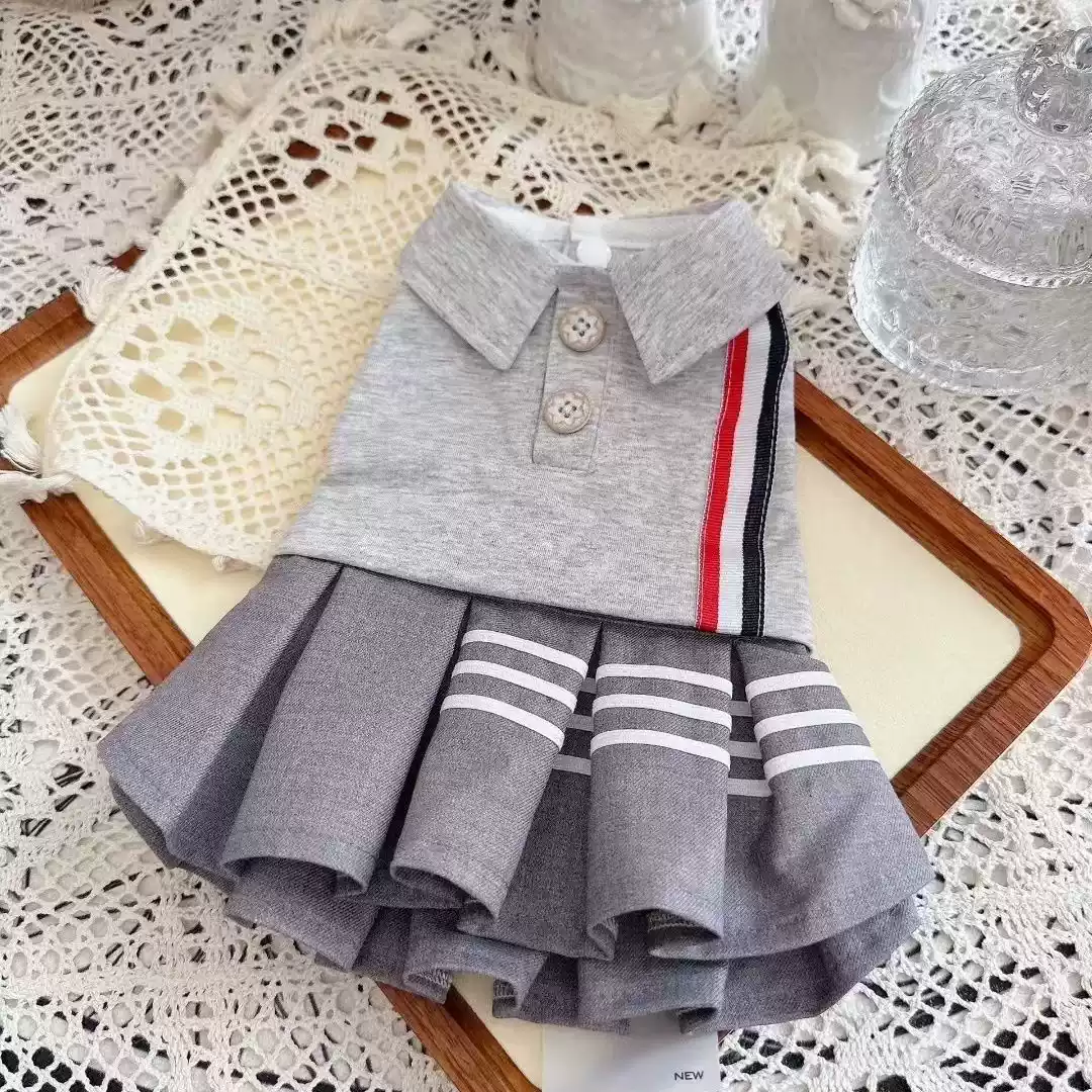 Dog and Cat Spring/Autumn Puffy Skirt Dress with Lace, Princess Style