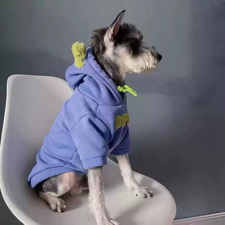 Winter and Autumn Warm Fleece-lined Hoodie for Small Dogs