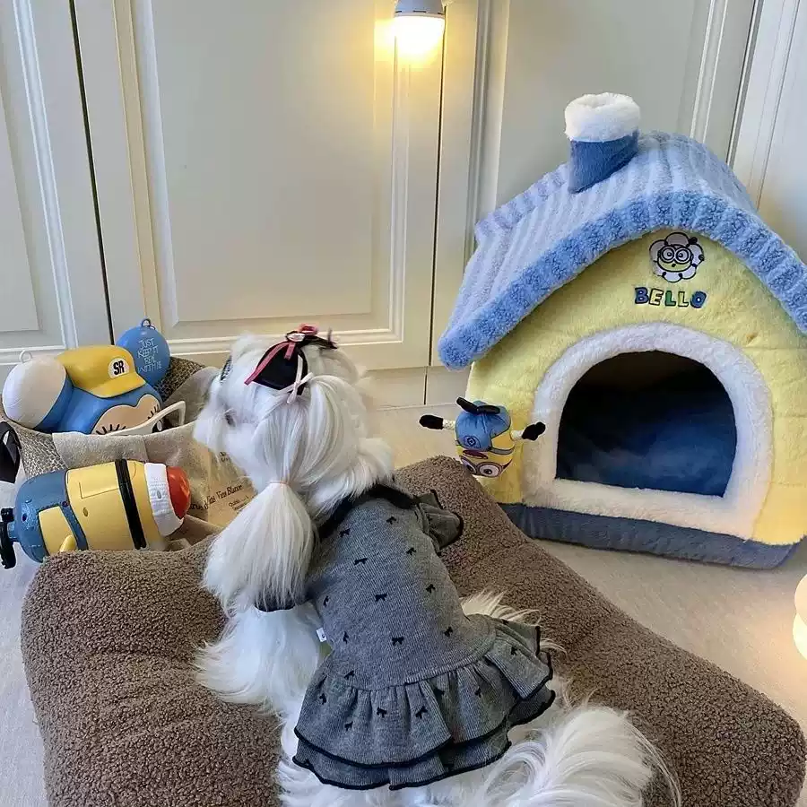 Small Dog Seasonal Vest & Skirt - Warm for Autumn/Winter & Spring/Summer