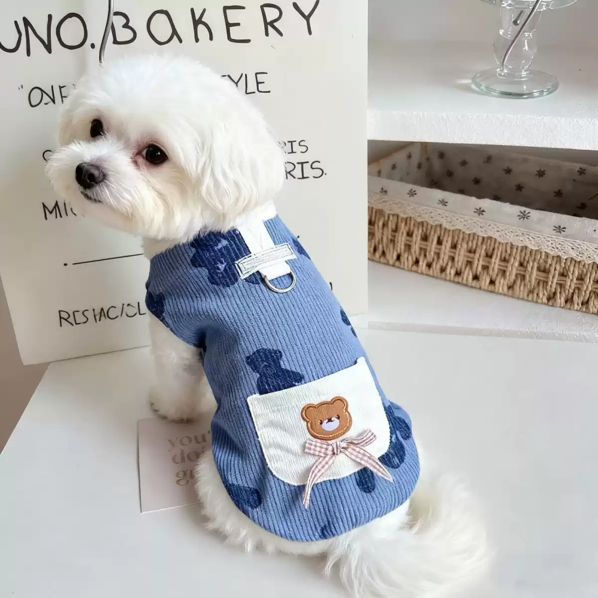 Fleece-Lined Warm Vest Pet Clothing for Small Dogs & Cats (Autumn/Winter Thickened)