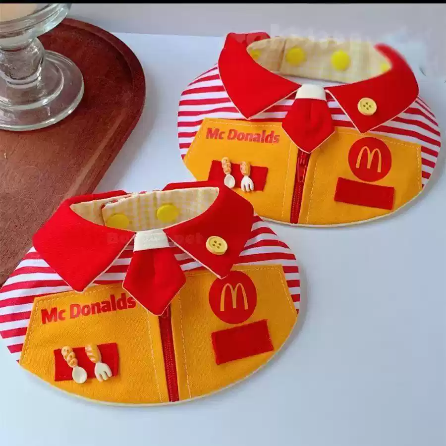 Cute Cartoon & Fairy Tale Style Pet Bib for Cats & Dogs (Large & Small)