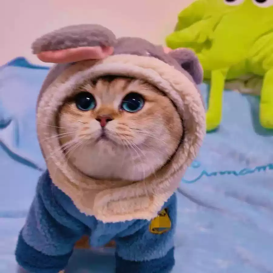 Cute Winter Warm Small Pet Clothes for Dogs and Cats, Autumn & Winter Outfits