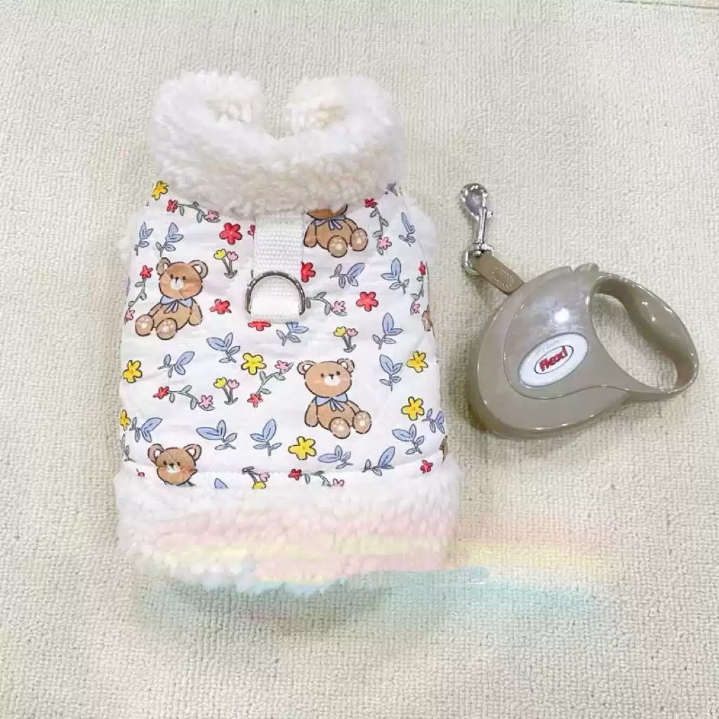 Cute Plush Cotton Vest & Jacket for Dogs & Cats