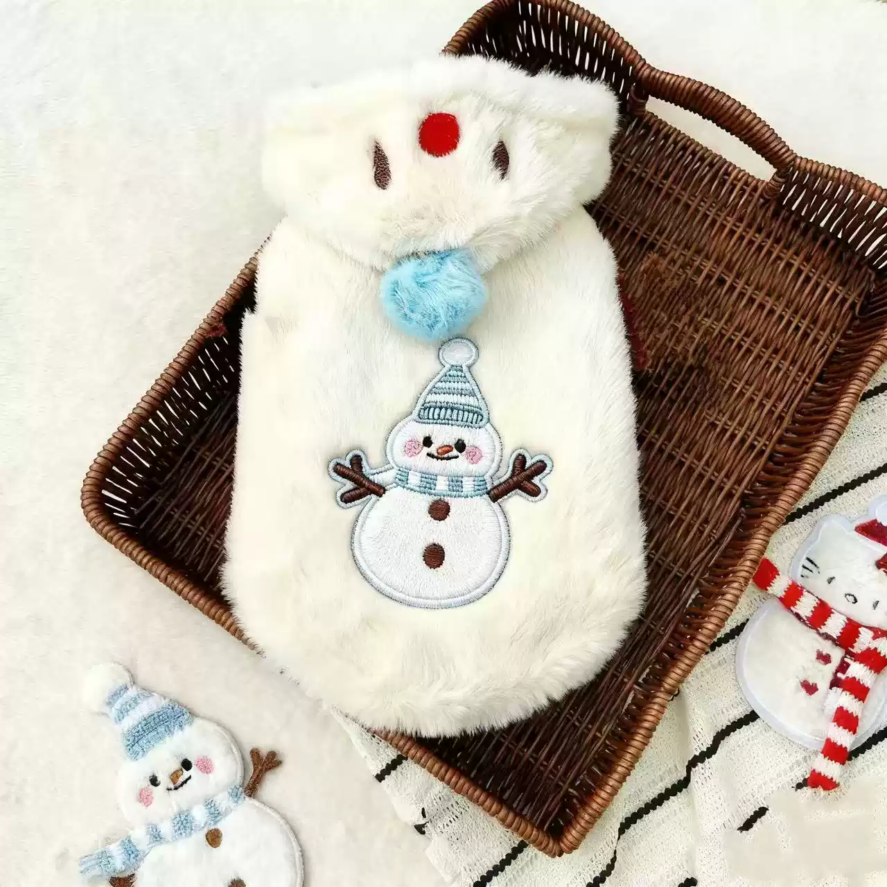 Autumn/Winter Pet Cotton Jacket - Snowman Transformation Outfit for Dogs & Cats