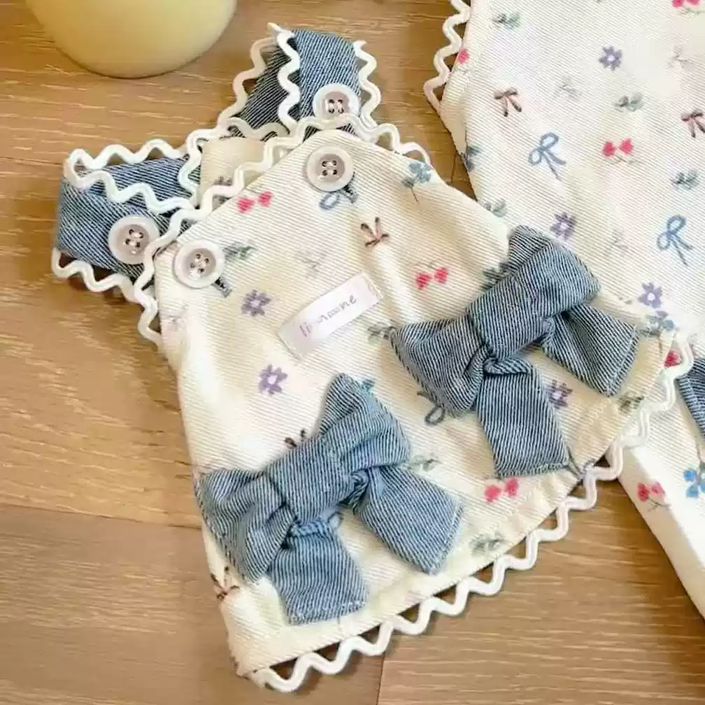 Pet Clothes Autumn Winter New Style Cute Teddy Bear Print Vest for Dogs & Cats