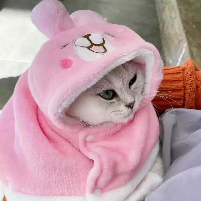 Plush Pet Robe & Blanket - Warm Winter Bed Cover for Dogs and Cats