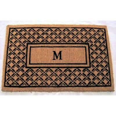 Belamy Monogrammed Welcome Outdoor Door Mat Birch Lane Mat Size: 2& x 3&3