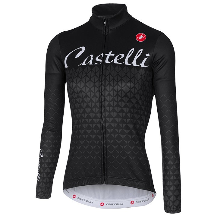 2017 Cаstelli Ciao Black Women Long Sleeve Cycling Jersey