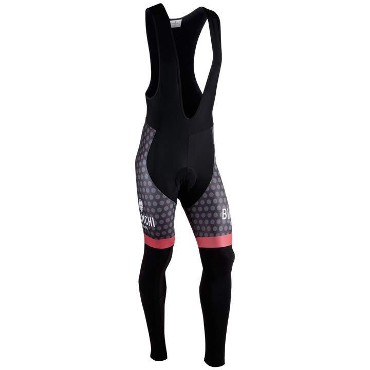 2017 Bianchi Petreso Black-Red Cycling Bib Pants