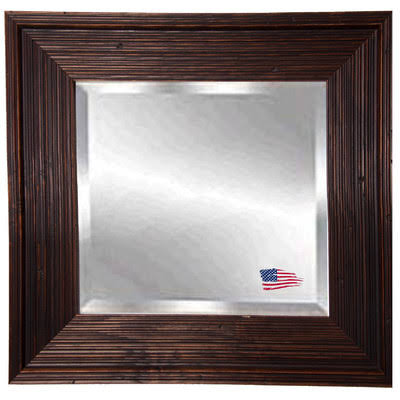 Darby Home Co Wall Mirror - Size: 32.75x22 H x 26.75x22 W x 0.75x22 D, Finish: Brown