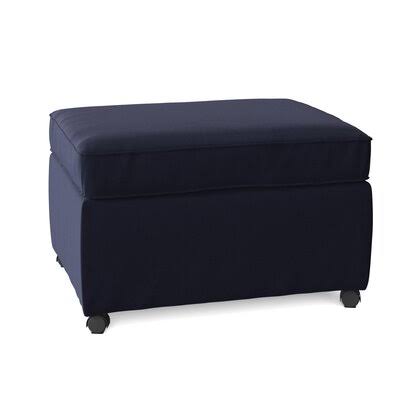 Birch Lane Gillis 28x22 Rectangle Standard Ottoman Body Fabric: Tina Gulfstream