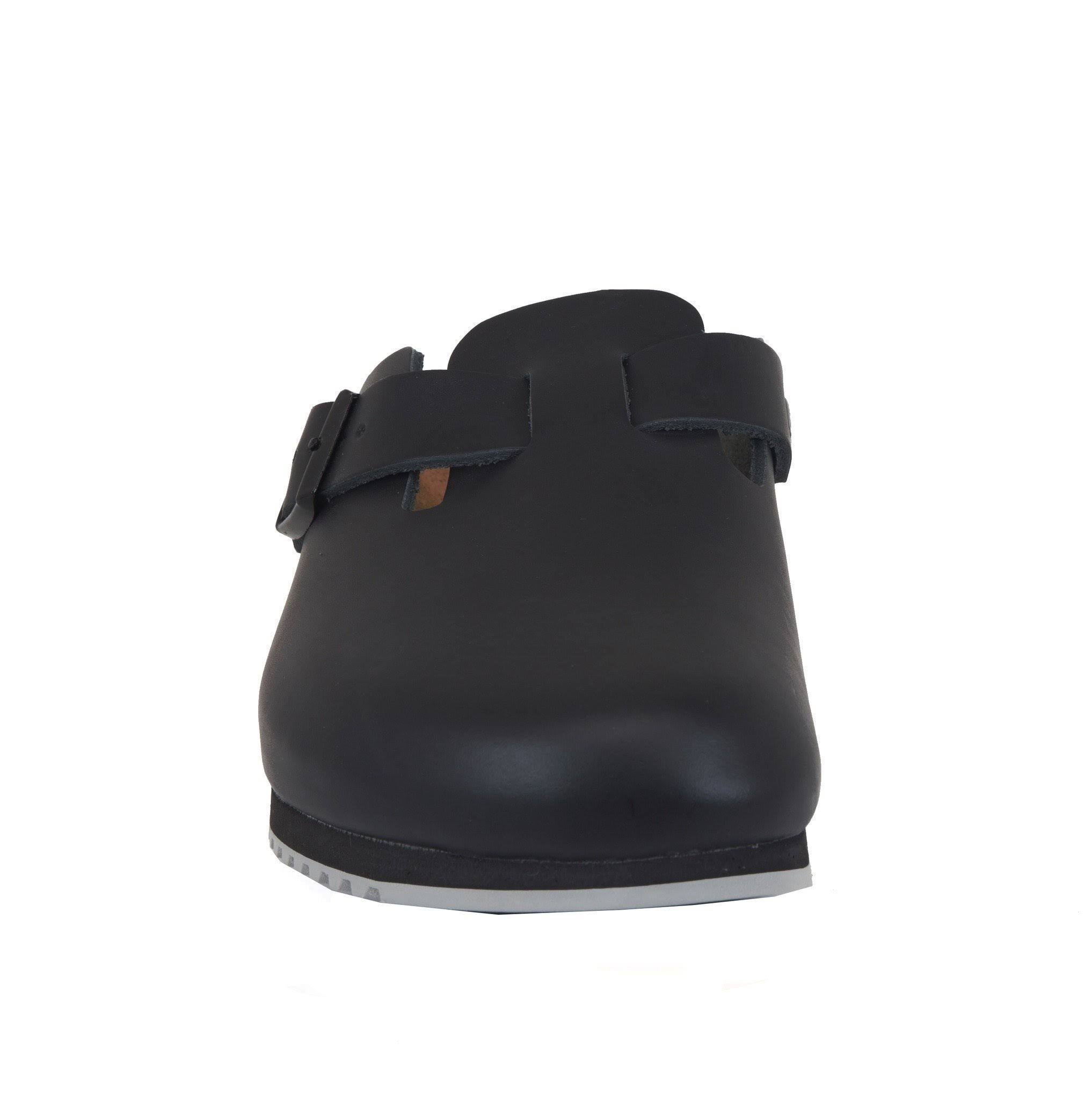 Birkenstock Boston Super Grip Shoes Black Leather : 40 Regular