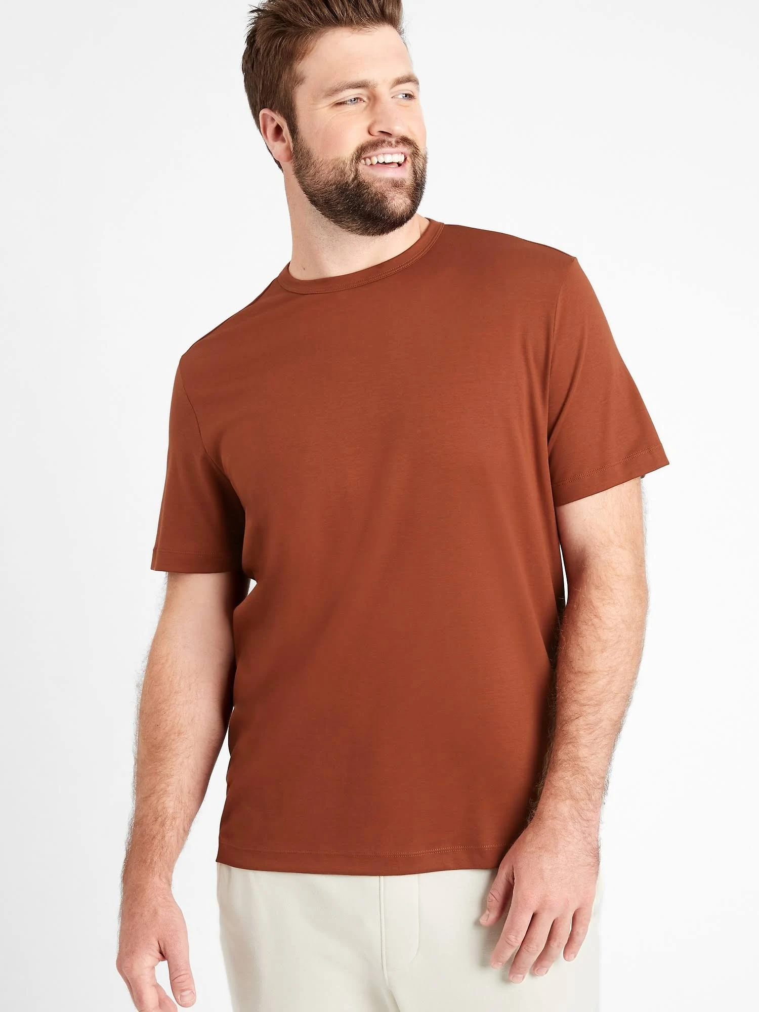 Banana Republic Men's Luxury Touch Performance T-Shirt Molten Copper Size M