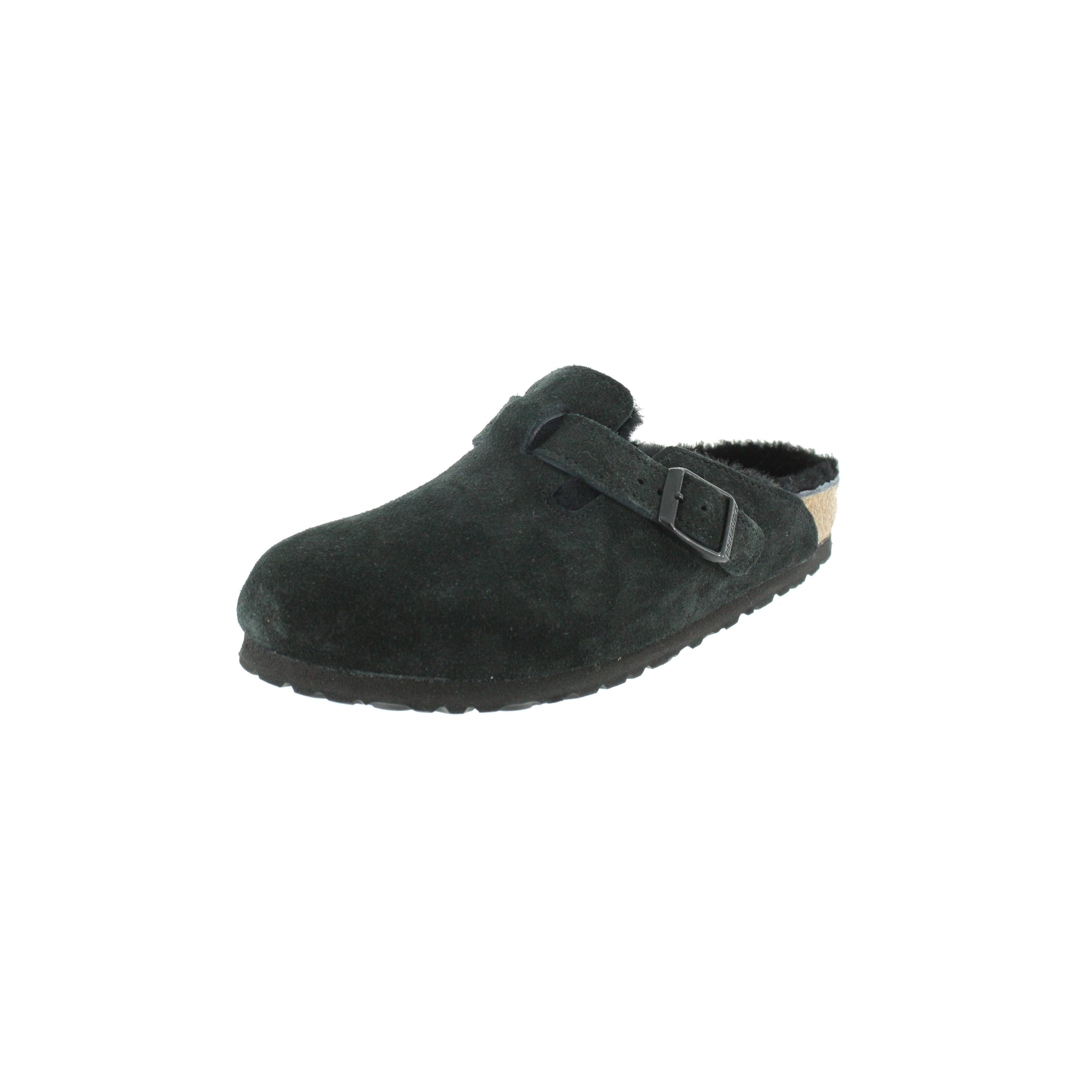Birkenstock Women's Boston Shearling Clogs, Black
