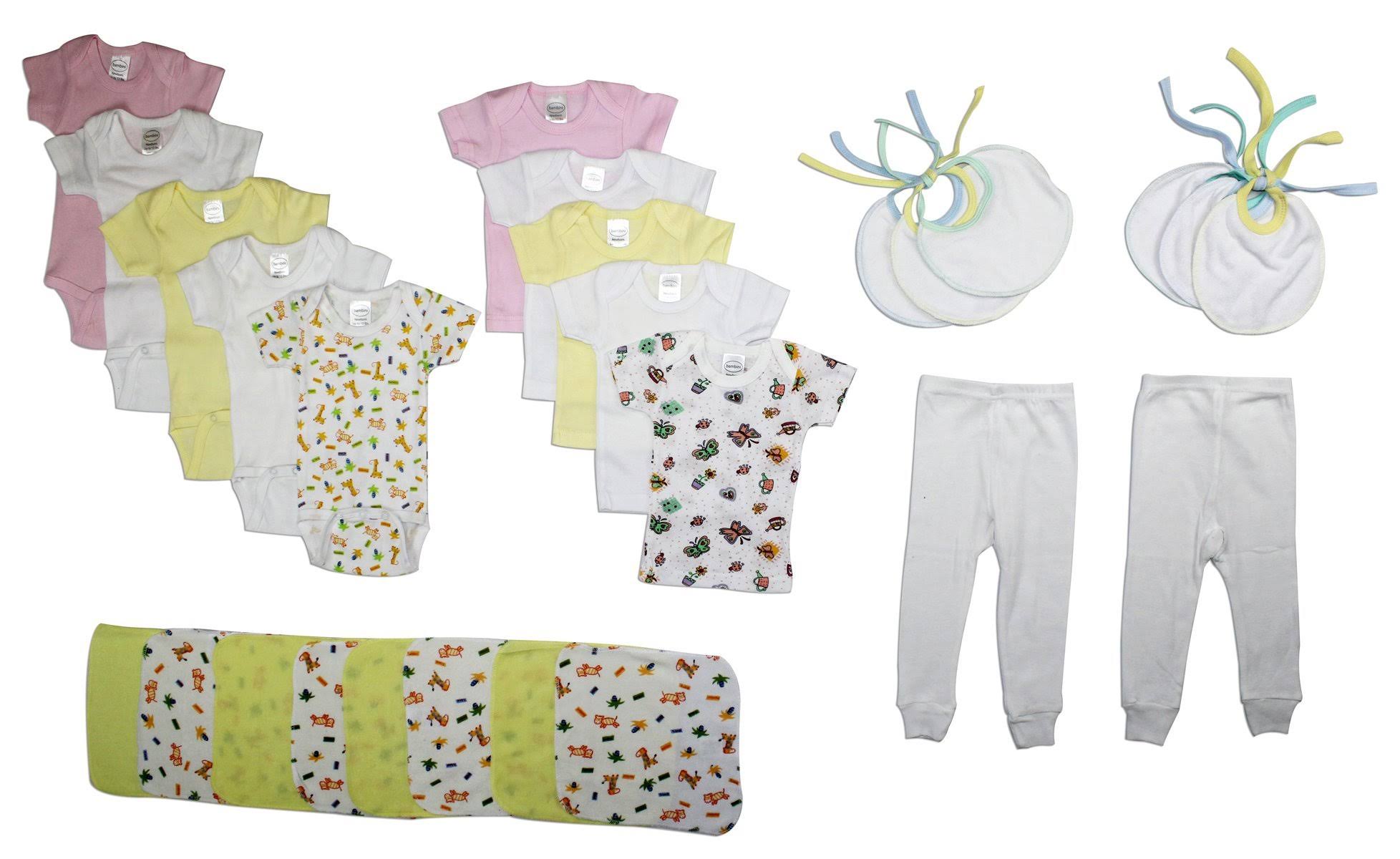 Bambini Girls& 26 Piece Layette Set Small / White/Pink