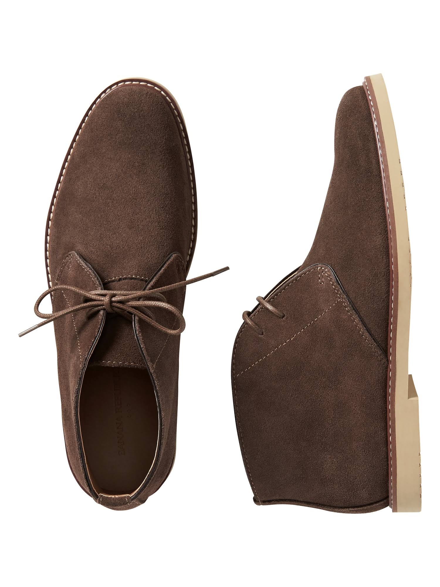 Banana Republic Factory Men's Suede Desert Chukka Boot Brown Regular Size 9