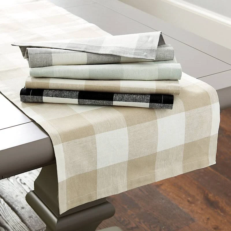 Buffalo Check Table Runner Black - Ballard Designs