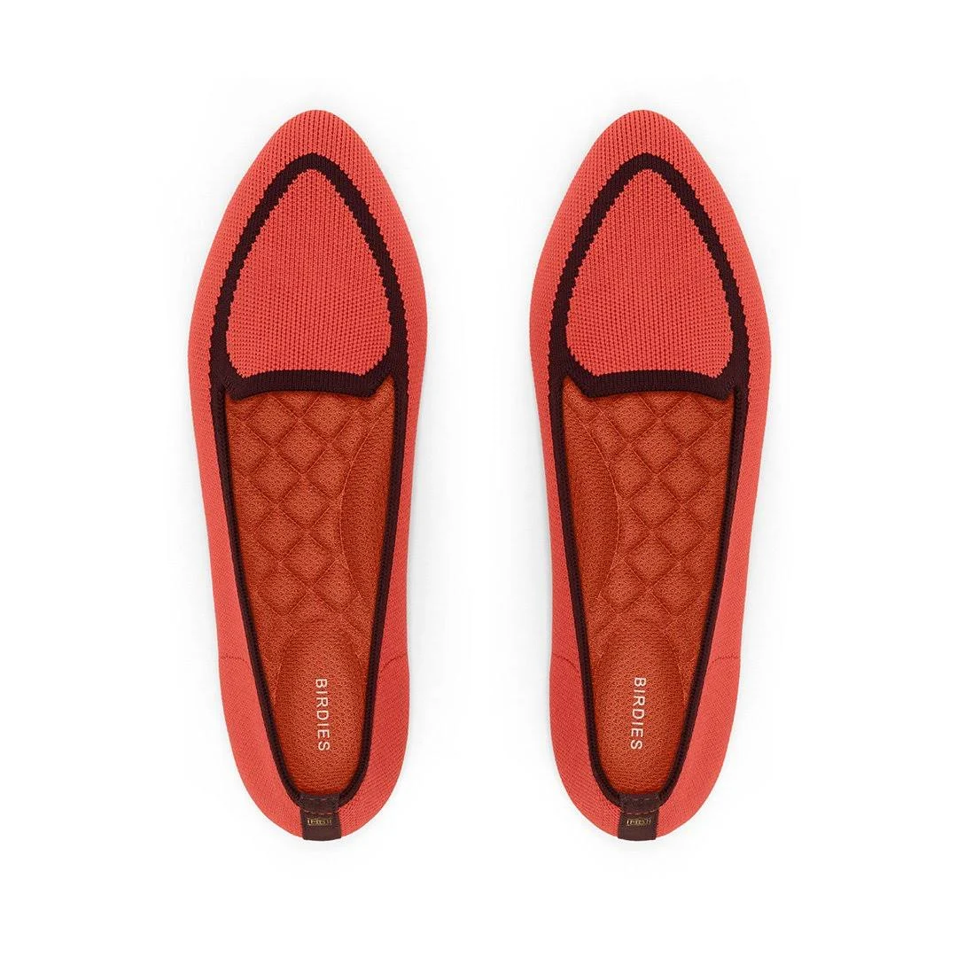 Women's Birdies Blackbird Knit Flat, Size 7.5 M - Red
