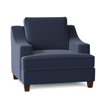 Lise 39x22 Wide Armchair Birch Lane Body Fabric: Fresh Indigo