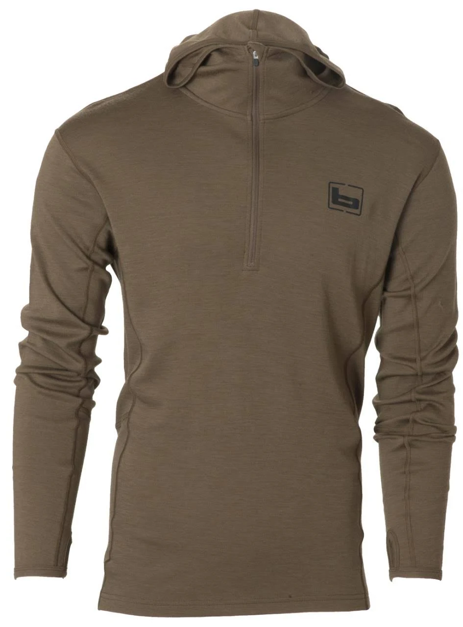 Banded Men's Midweight Base Layer Hoodie Merino Wool