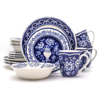 Eades 16 Piece Dinnerware Set, Service for 4