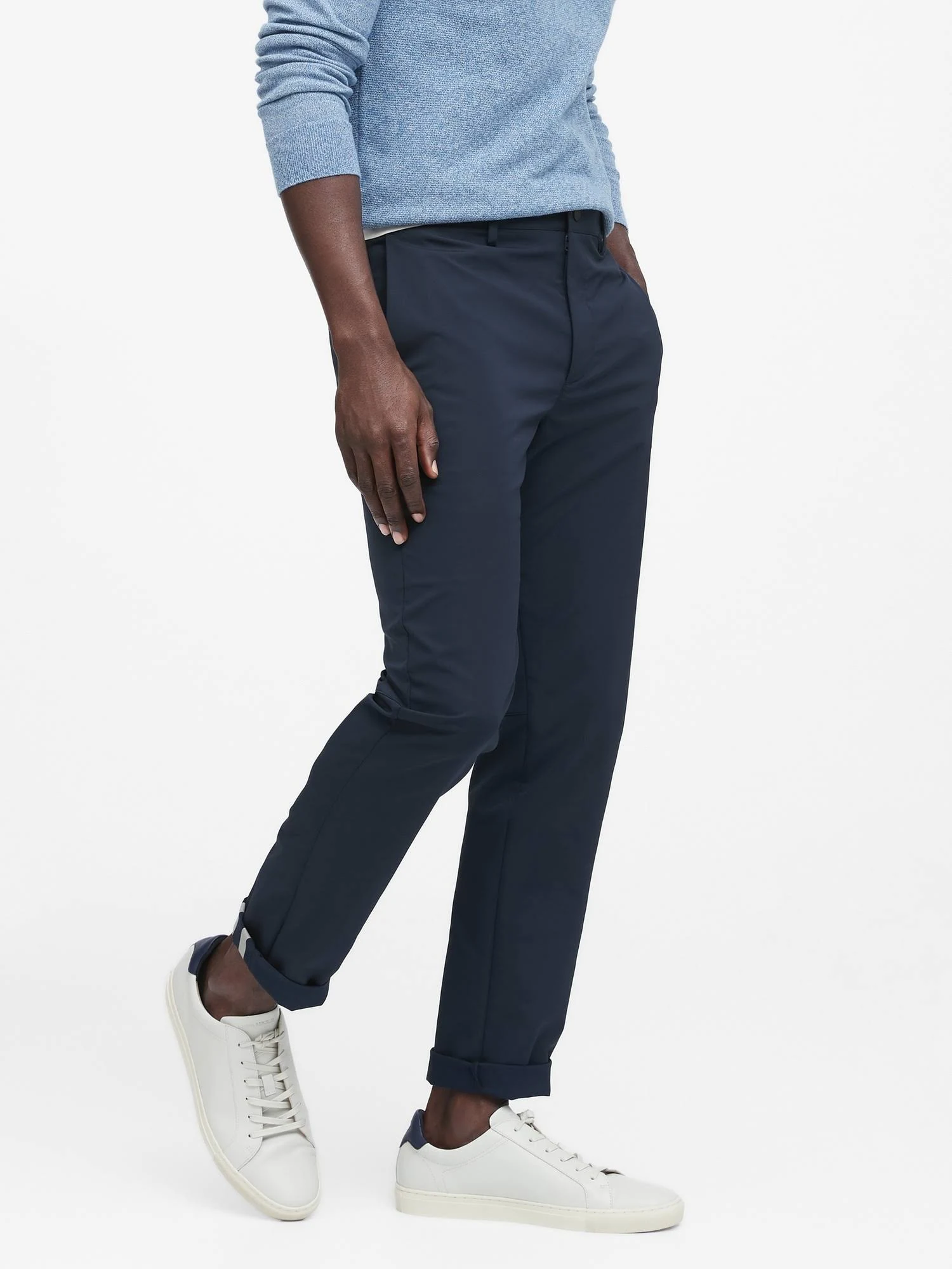 Banana Republic Men's Slim City Pant Night Navy Tall Size 36W 36L